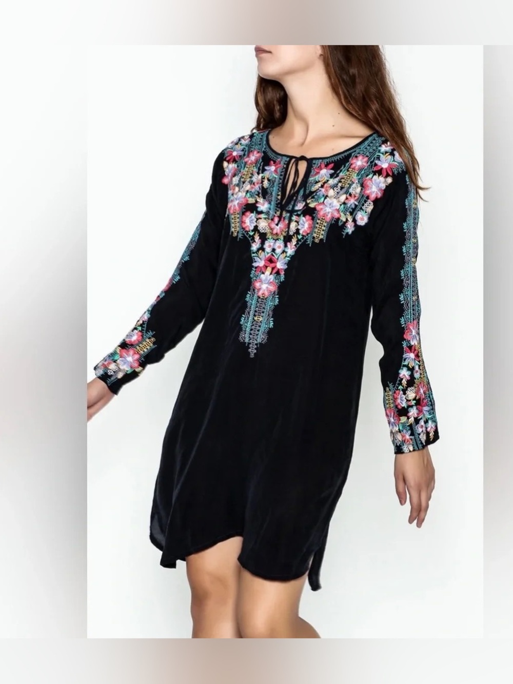 Johnny Was Tanyah Embroidered Tunic dress - Picture 4 of 7